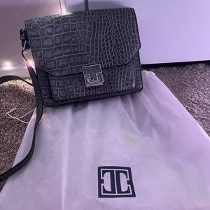 Faux alligator purse